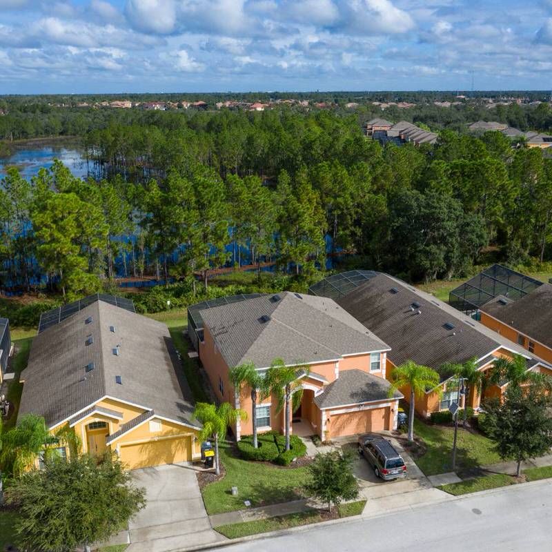 Davenport Florida vacation homes near Watersong Resort with conservation views and private backyards
