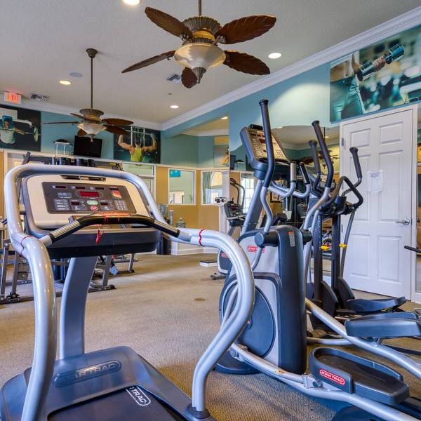 Fitness center at Watersong Resort in Davenport Florida with cardio equipment and gym facilities