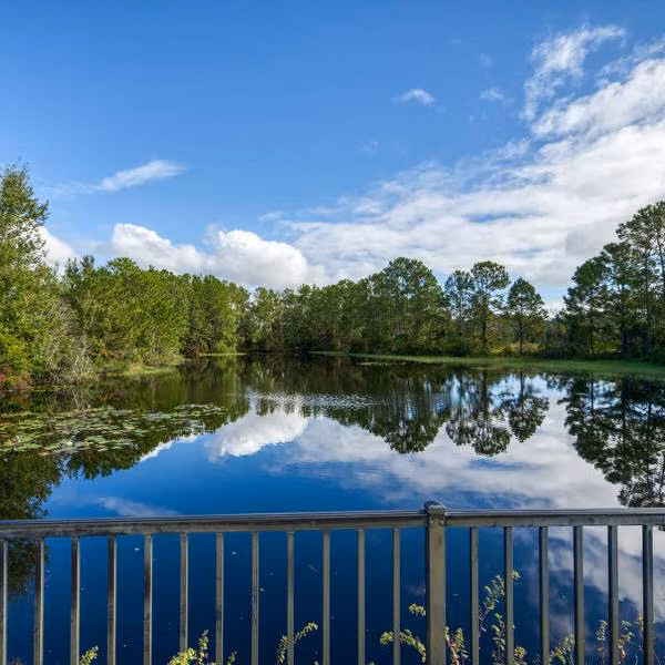Vacation rental community lake view in Davenport Florida offering quiet conservation setting