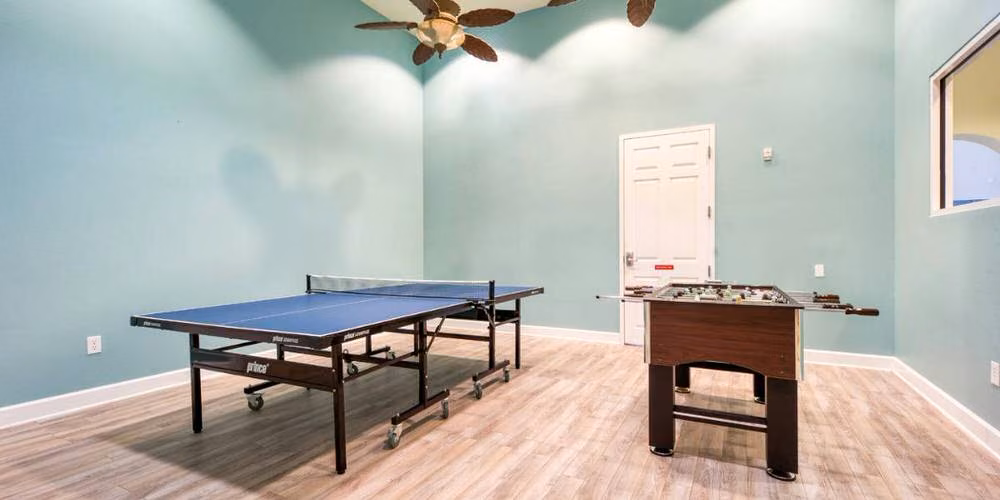Watersong resort clubhouse game room amenities